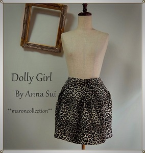 * Anna Sui Dolly девушка * Leopard леопардовый рисунок юбка 