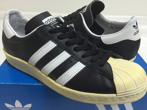 美品 正規品 限定 adidas super star 80s MITA アディダス スーパースター 黒白 JP27