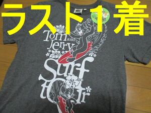 新品　最後の１枚　トムとジェリー　グレー　SURF　サーフィン　Tシャツ　Mサイズ