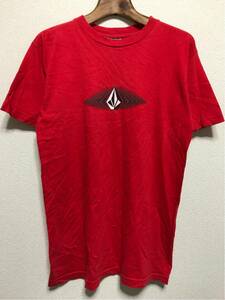 [即決古着]VOLCOM/ボルコム/ストーンロゴTシャツ/半袖/赤/レッド/M