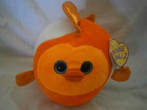  large eyes . lovely! Ty ball type fish. soft toy Bubbles tag attaching 