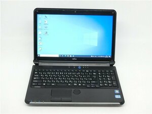 カメラ/中古/15.6型/ノートPC/Win10/新品SSD256/8GB/COREi5　2520M/FUJITSU　AH56/D無線WIFI/HDMI/USB3.0/ブルーレイ office搭載送料無料