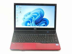 カメラ/中古ノートパソコンFMV　AH45/K/3世代Corei3-3120M/15.6型/8GB/新品SSD256GB/HDMI/USB3.0/WIFI/Bluetooth/WIN11/office搭載