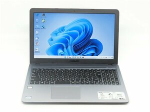 カメラ内蔵/中古ノートパソコンASUS　X540YA　AMD　E1-6010/4GB/SSD128GB/HDMI/USB3.0/WIFI/テンキー/WIN11/office搭載　送料無料