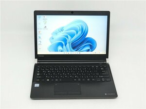 中古/WEBカメラ/13.3型/ノートPC/Win11Pro/新品SSD256GB/8GB/COREi3　6100U/TOSHIBA　R73/B /無線WIFI/USB3.0/HDMI/office搭載　送料無料