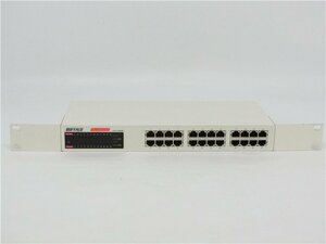 中古　動作確認済み　BUFFALO Giga スイッチングHub 24ポート LSW3-GT-24NSR　送料無料