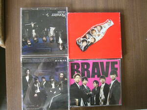 嵐（ARASHI）シングルセット/『ハダシの未来/言葉より大切なもの』＋『BRAVE』 通常盤 ＋ 『Monster』初回限定盤 DVDつき）