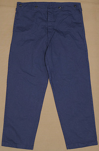 * Germany army HBT work pants navy 54 §lovev§pt§c954wa- car trousers bottoms cotton herringbone tsu il working clothes 