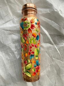 メキシコ産 Termo 純銅製 水筒1000ml 魔法瓶 油絵