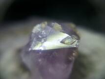 外国産鉱物　アメジスト　紫水晶　イエローカルサイト　黄色方解石　単結晶　レア　定型外発送_画像6