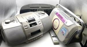  Junk *CD radio-cassette *Panasonic RX-DT35*SONY CFD-E100TV remote control attaching *HITACHI CK-11