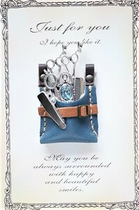NEW miniature si The - case [ blue ] Blythe . bag charm . beauty . san trimmer san present 