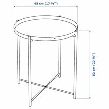 IKEAトレイテーブル GLADOM ダークグレーベージュ 45x53 cm 送料￥750!_画像8
