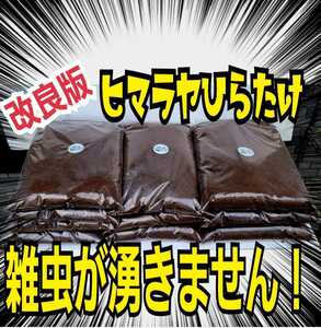 線虫、ダニ、コバエでお困りの方に！雑虫が全くわかない！改良版ヒマラヤひらたけ発酵カブトムシマット【6袋】新品の菌床で完全室内製造