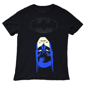 【M】 DCコミックス バットマン ロゴプリント ギミックフェイス Tシャツ メンズM 映画 BATMAN ハロウィン アメコミ 古着 BA3566の画像4