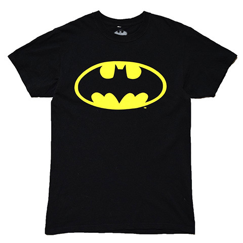 【S】 DCコミックス バットマン ロゴプリント Tシャツ メンズS 映画 BATMAN アメコミ アメカジ キャラクター 古着 BA3567
