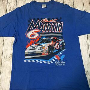 90s Valvoline RACING NASCAR MARTIN 6 プリント ビンテージ 半袖Tシャツ Hanes製