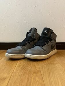 [NIKE] AIR JORDAN HI COOL GRAY воздушный Jordan - ikatto спортивные туфли 24cm US6Y 705300-014 Nike 