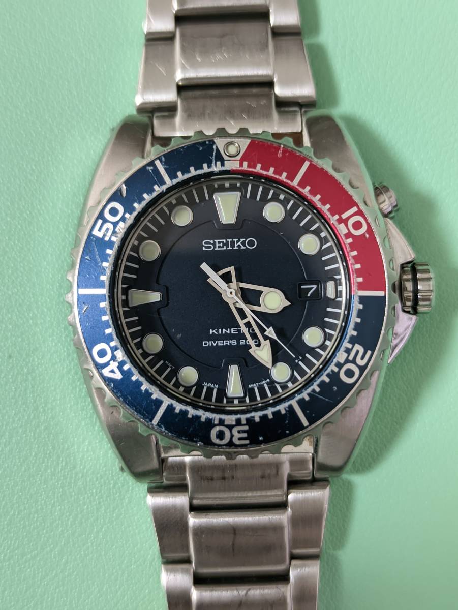 正規代理店 SEIKO 5M62-0AY0 キネティックダイバー 腕時計 値下げ②