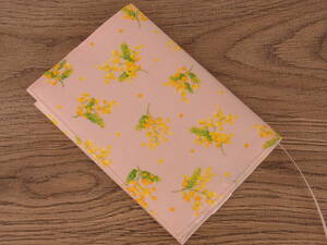 [ library book@] gum band . attaching book cover *mimo The floral print flower * pink 