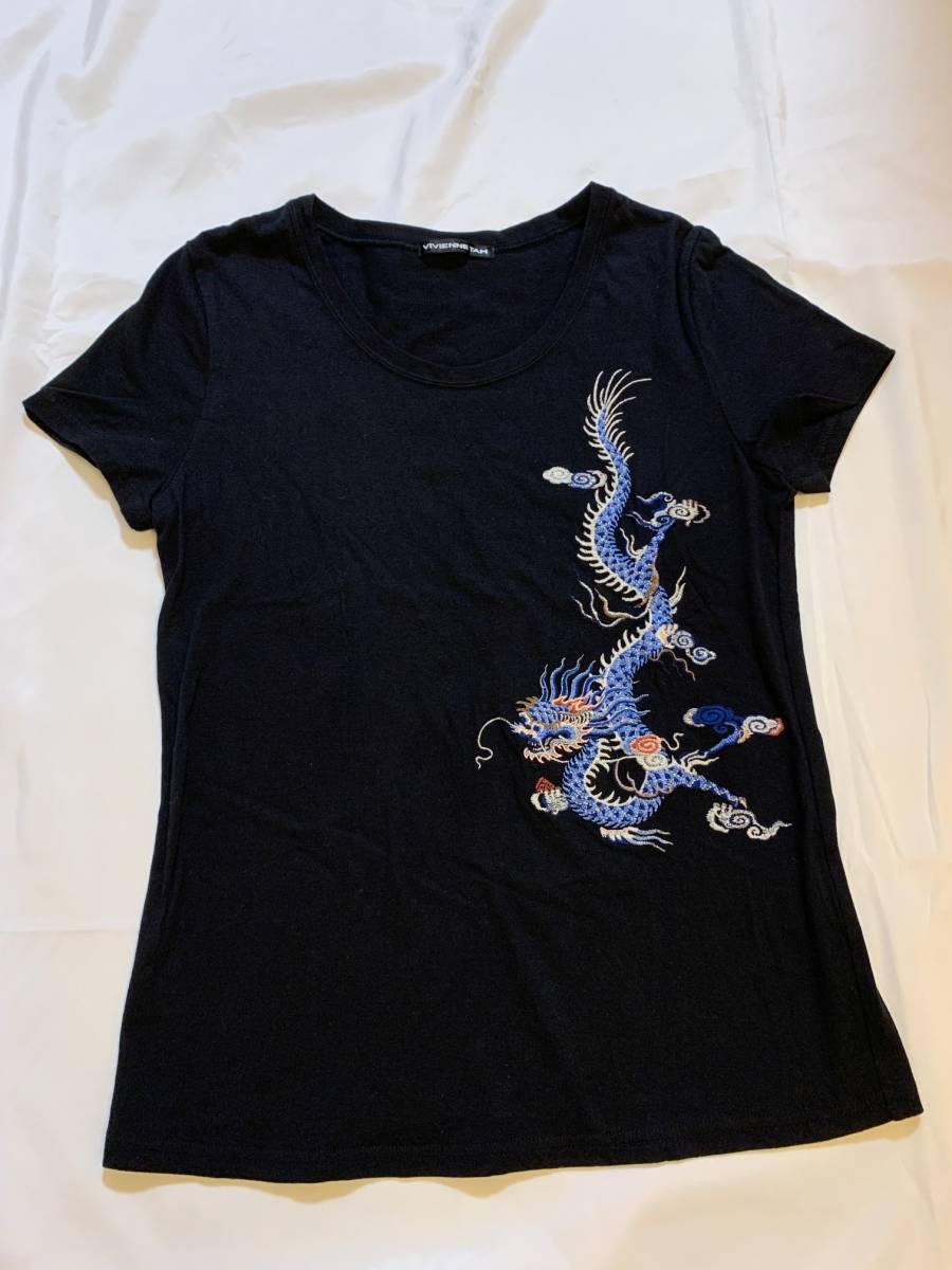 Vivienne tam ヴィヴィアンタム トップス Tシャツ カットソー ドラゴン 