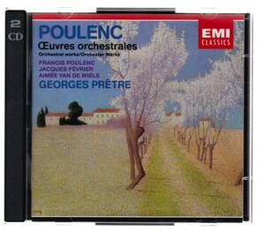 【輸入CD】POULENC : Orchestral Works Georges Pretre　プーランク管弦楽作品　指揮：ジョルジュ・プレートル　2枚組