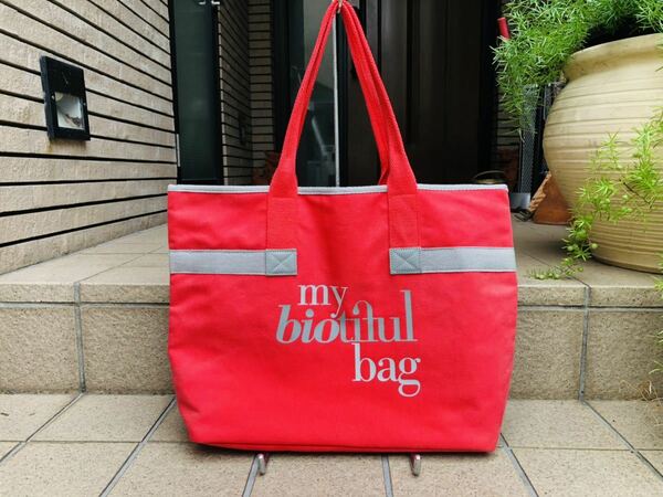 my biotiful bag　トートバッグ　オーガニックコットン　定価19,800円　キャンバス地　ユニセックスバッグ