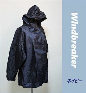 レインウエアー ウィンドブレーカー ネイビー Mサイズ 雨具 カッパー 防寒 送料無料