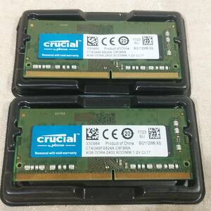  Crew car ruCrucial Crew car ru8GB(4GB×2 sheets ) PC4-2400 DDR4-19200s 260pin LAP top Sodimm memory RAM free shipping 