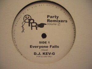 12inchレコード　 D.J. KEV-G / EVERYONE FALLS (DEVONTE & TANTO METRO使い!)