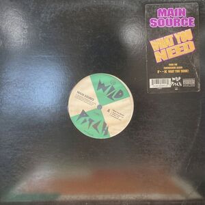 12inchレコード　 MAIN SOURCE / WHAT YOU NEED