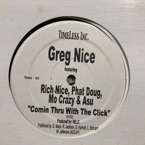 12inchレコード　 GREG NICE / COMIN THRU WITH THE CLICK