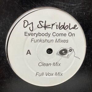 12inchレコード　 DJ SKRIBBLE / EVERYBODY COME ON - FUNKSHUN MIX