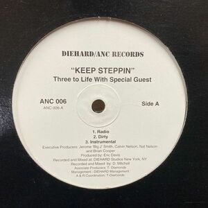 12inchレコード　 THREE TO LIFE / KEEP STEPPIN'