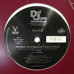 12inchレコード N.O.R.E. / FULL MODE REMIX feat. MUSALINY-N-MAZE