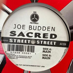 12inchレコード　 JOE BUDDEN / SACRED