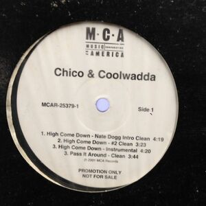 12inchレコード CHICO & COOLWADDA / HIGH COME DOWN feat. NATE DOGG