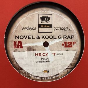 12inchレコード　 NOVEL & KOOL G RAP / HE CAN'T