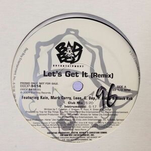 12inchレコード KAIN, MARK CURRY, LOON, G.DEP, P. DIDDY & BLACK ROB / LET'S GET IT REMIX