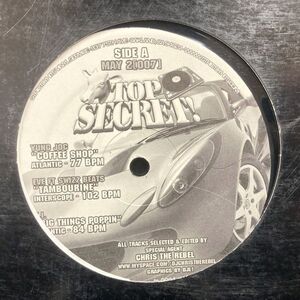 12inchレコード　 V.A. / TOP SECRET MAY 2007