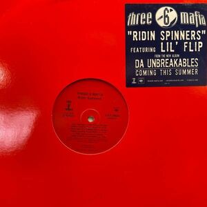 12inchレコード　 THREE 6 MAFIA / RIDIN SPINNERS