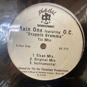 12inchレコード　 MAIN ONE / DROPPIN GRAMMA