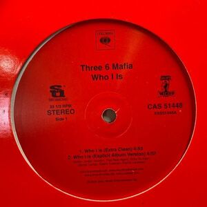 12inchレコード　 THREE 6 MAFIA / WHO I IS