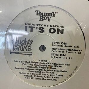 12inchレコード　 NAUGHTY BY NATURE / IT'S ON