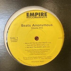 12inchレコード　 PAUL NICE & JOEY T. / BEATS ANONYMOUS VOL.1
