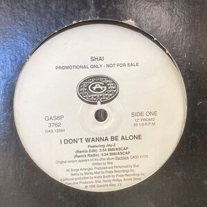 12inchレコード　 SHAI / I DON'T WANNA BE ALONE feat. JAY-Z