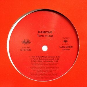 12inchレコード RAMIYAH / TURN IT OUT