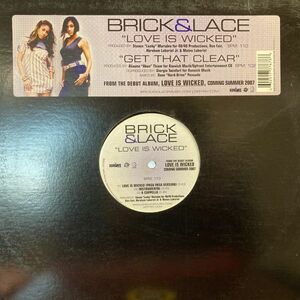 12inchレコード　 BRICK & LACE / LOVE IS WICKED