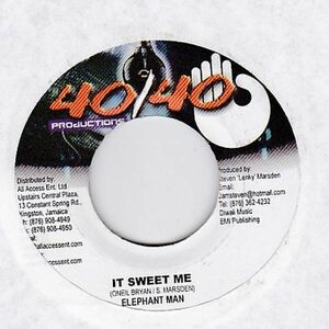 EPレコード　ELEPHANT MAN / IT SWEET ME (BUBBLE UP)