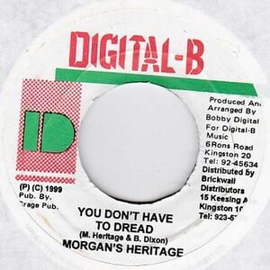 EPレコード　MORGAN HERITAGE / YOU DON'T HAVE TO DREAD